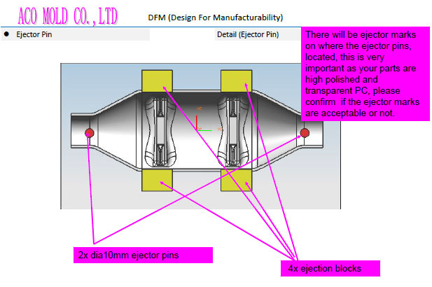 draft design of ejector pin