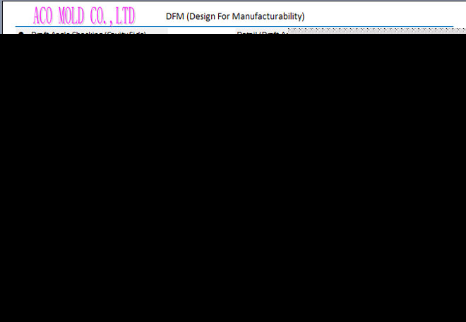 Nylon molded parts draft angle checking Nylon molded parts draft angle checking